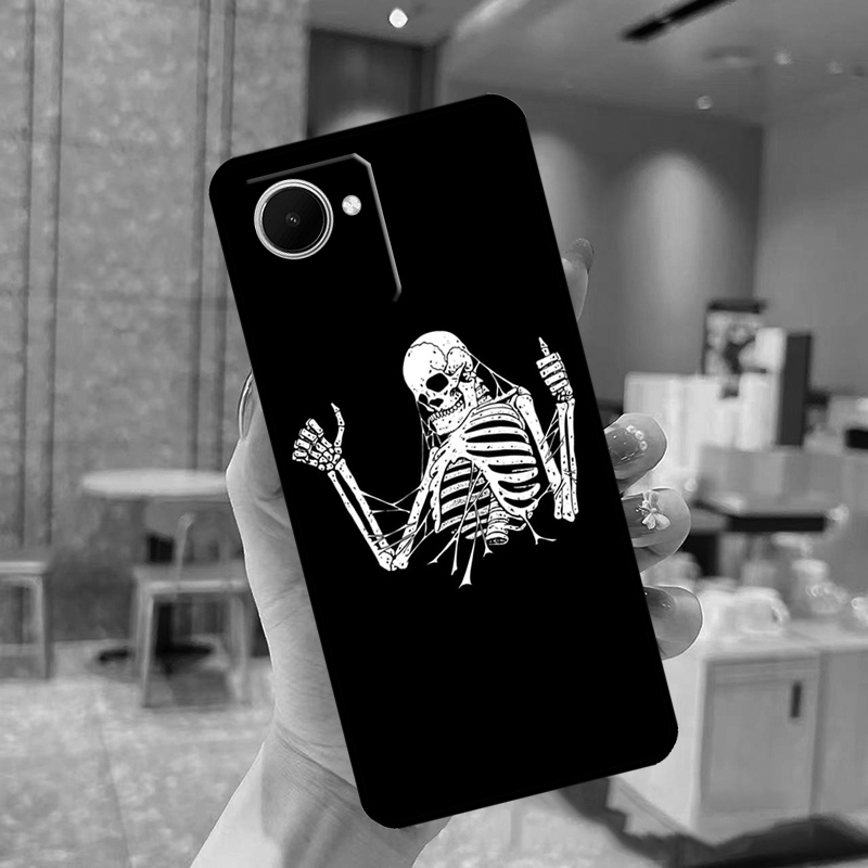Capa de arte com caveira de es - Realme C67 avaliação e preço