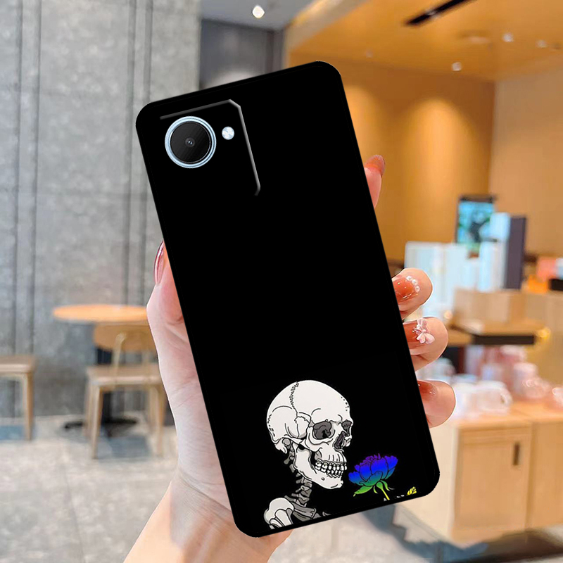 Capa de arte com caveira de es - Realme C67 avaliação e preço